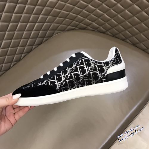 2022新作 ディオール 3色可選 今買い◎得 コスパ最高のプライス フルグレインレザー DIOR ロードジョグ フラットシューズ 女性にも男性にも適応 ディオール偽物ブランド