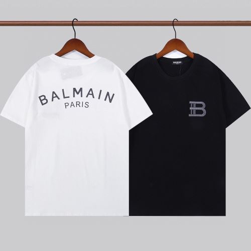 ランキング1位 バルマンスーパーコピー 2色可選 2022新作 バルマン BALMAIN 半袖Tシャツ 収縮性のある ラウンドネック