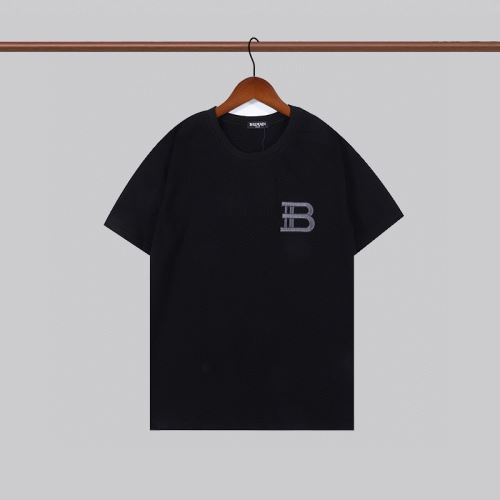 ランキング1位 バルマンスーパーコピー 2色可選 2022新作 バルマン BALMAIN 半袖Tシャツ 収縮性のある ラウンドネック