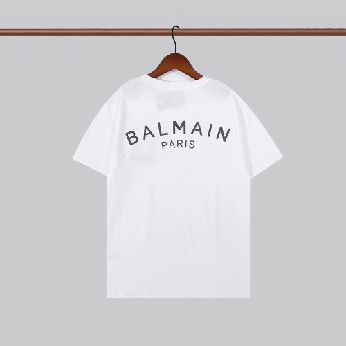 ランキング1位 バルマンスーパーコピー 2色可選 2022新作 バルマン BALMAIN 半袖Tシャツ 収縮性のある ラウンドネック