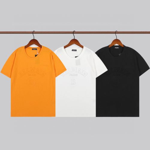人気 ランキング 2022新作 バルマン BALMAIN 半袖Tシャツ 吸汗性に優れ バルマンコピー 柔らかい手触り シンプル 3色可選