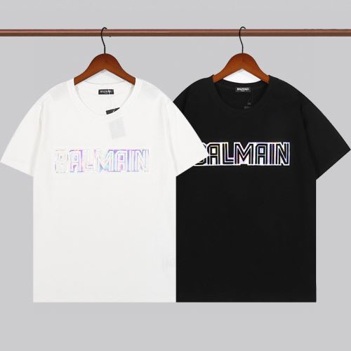 着心地満点 2022新作 バルマンコピー ブランド 注目のアイテム デザイン性の高い バルマン BALMAIN 半袖Tシャツ プリント