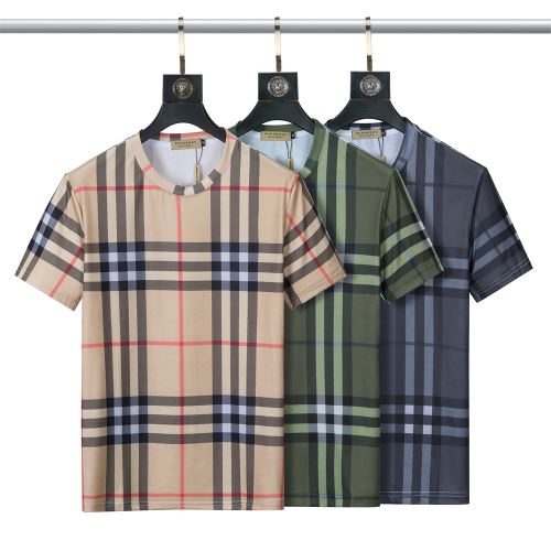 収縮性のある バーバリースーパーコピー 半袖Tシャツ 3色可選 2022新作 個性的なデザ 着回し度抜群 ラウンドネック 着心地満点