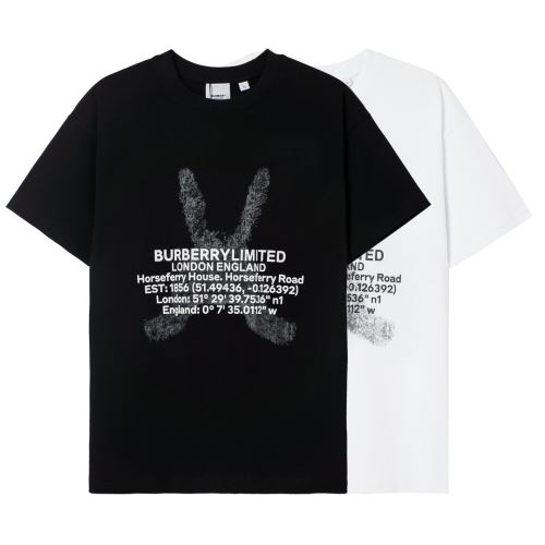 カッコいい印象を付ける バーバリーブランドコピー 半袖Tシャツ 吸汗速乾 着心地抜群 お洒落に魅せる 2022新作 2色可選 