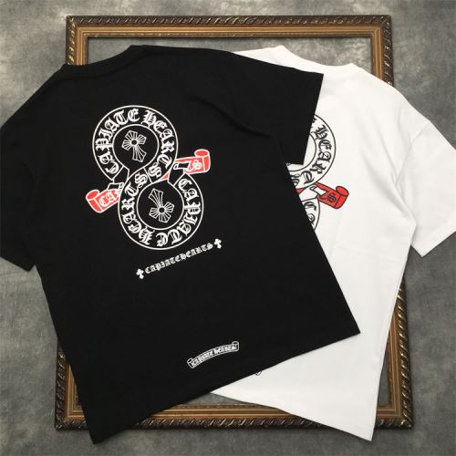 レジャー 半袖Tシャツ 2022新作 クロムハーツ プリント CHROME HEARTS オリジナル 通気性に優れた 豊富なサイズ  2色可選 クロムハーツスーパーコピー
