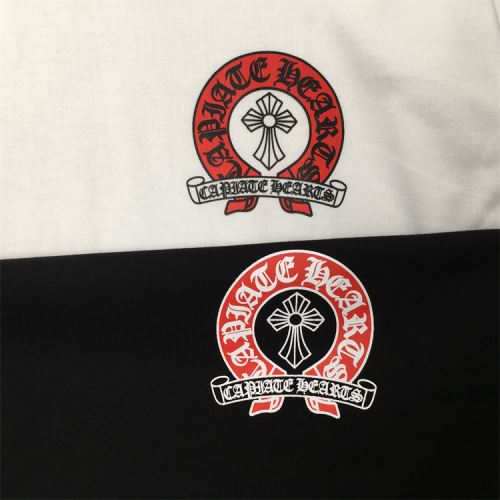 レジャー 半袖Tシャツ 2022新作 クロムハーツ プリント CHROME HEARTS オリジナル 通気性に優れた 豊富なサイズ  2色可選 クロムハーツスーパーコピー