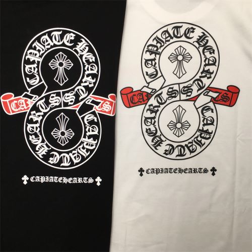 レジャー 半袖Tシャツ 2022新作 クロムハーツ プリント CHROME HEARTS オリジナル 通気性に優れた 豊富なサイズ  2色可選 クロムハーツスーパーコピー