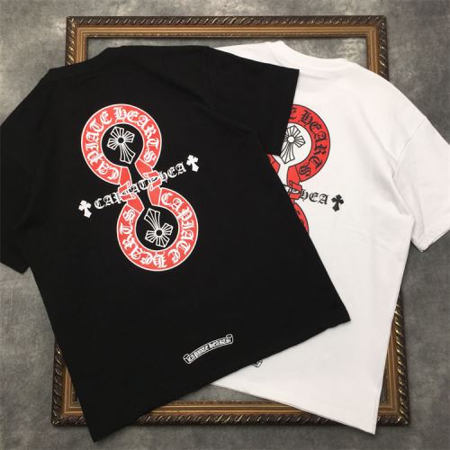人気販売中 クロムハーツコピー ラウンドネック 半袖Tシャツ 男女兼用 2022新作 クロムハーツ CHROME HEARTS シンプル 着回し度抜群 2色可選 