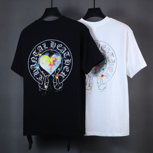 クロムハーツコピー オリジナル 2022新作 半袖Tシャツ ラウンドネック プリント 吸汗性に優れ ドライ 2色可選
