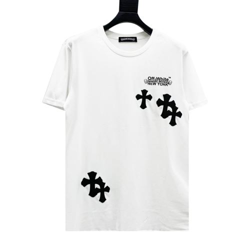 2022新作 レジャー 半袖Tシャツ 着心地満点 クールビズ クロムハーツブランド 偽物 通販 2色可選 コスパ最高のプライス