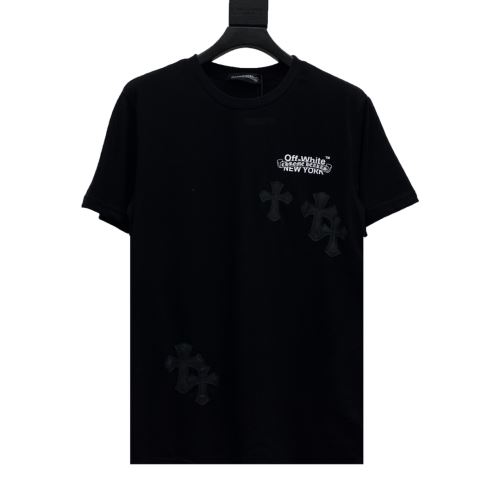 2022新作 レジャー 半袖Tシャツ 着心地満点 クールビズ クロムハーツブランド 偽物 通販 2色可選 コスパ最高のプライス