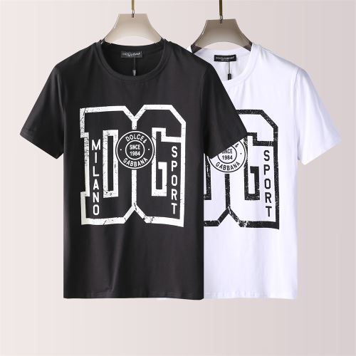 2色可選 レジャー シンプル 薄手 ドライ 2022新作 存在感のある ドルチェ＆ガッバーナ Dolce&Gabbana 半袖Tシャツ ラウンドネック D&Gブランド コピー