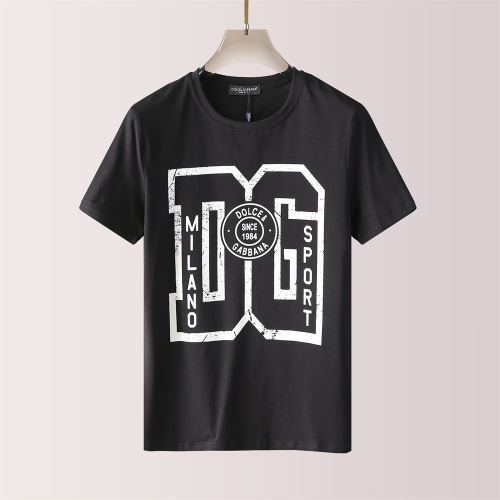 2色可選 レジャー シンプル 薄手 ドライ 2022新作 存在感のある ドルチェ＆ガッバーナ Dolce&Gabbana 半袖Tシャツ ラウンドネック D&Gブランド コピー