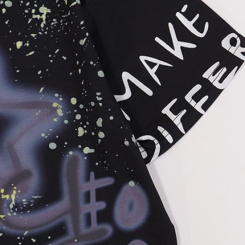 ポップ D&Gスーパーコピー 2色可選 2022新作 ドルチェ＆ガッバーナ 半袖Tシャツ プリント 吸汗性に優れ ラックスした雰囲気 Dolce&Gabbana