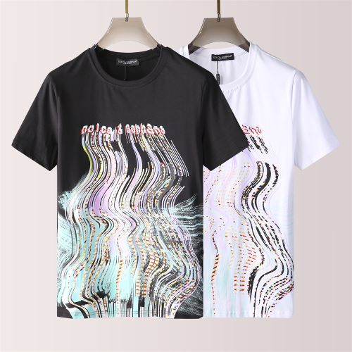 2022新作 ラウンドネック 半袖Tシャツ プリント ドルチェ＆ガッバーナ カッコいい印象を付ける Dolce&Gabbana 2色可選 カジュアル ファッション 人気 D&Gコピー ブランド