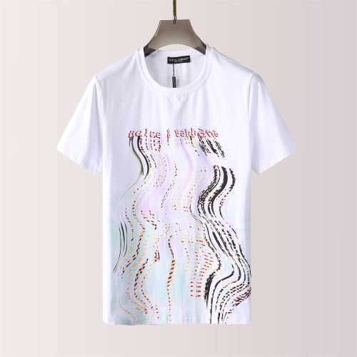 2022新作 ラウンドネック 半袖Tシャツ プリント ドルチェ＆ガッバーナ カッコいい印象を付ける Dolce&Gabbana 2色可選 カジュアル ファッション 人気 D&Gコピー ブランド