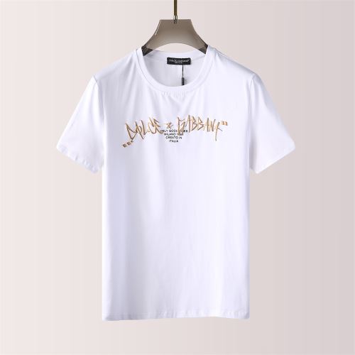 2022新作 2色可選 ドルチェ＆ガッバーナ 半袖Tシャツ 刺繍加工 Dolce&Gabbana お洒落に魅せる 吸汗性に優れ 希少価値大！ドルチェ&ガッバーナブランド コピー