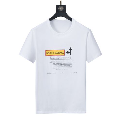 2色可選 高級感ある プリント レジャー 半袖Tシャツ ドルチェ ガッバーナコピー 2022新作 収縮性のある 綿/コットン 吸汗速乾 ドルチェ＆ガッバーナ Dolce&Gabbana