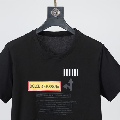 2色可選 高級感ある プリント レジャー 半袖Tシャツ ドルチェ ガッバーナコピー 2022新作 収縮性のある 綿/コットン 吸汗速乾 ドルチェ＆ガッバーナ Dolce&Gabbana