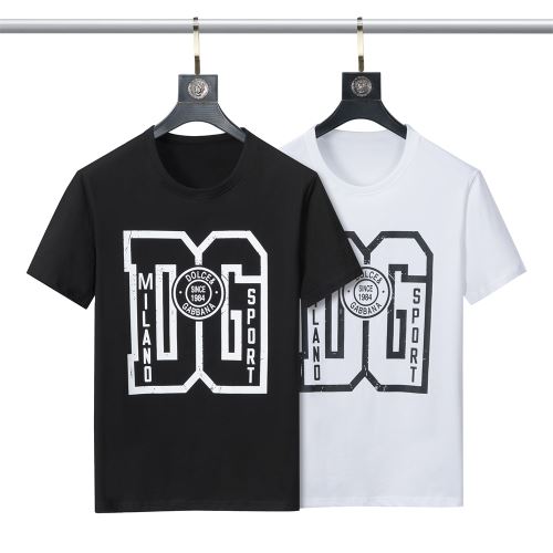 2022新作 ドルチェ＆ガッバーナ Dolce&Gabbana 2色可選 半袖Tシャツ レジャー プリント ドルチェ&ガッバーナコピーブランド カジュアル クールビズ 魅力ファッション