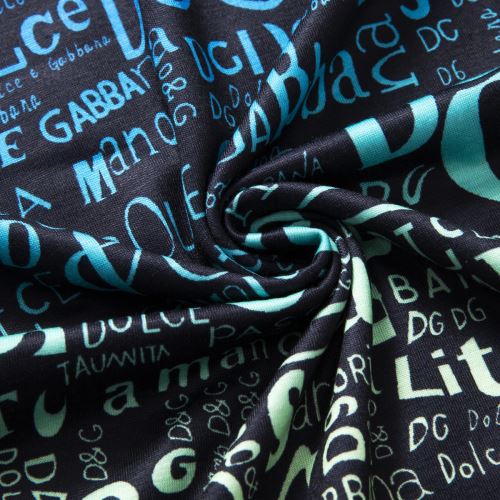 2022新作 ドルチェ＆ガッバーナ Dolce&Gabbana ラウンドネック 半袖Tシャツ プリント 収縮性のある 肌に密着 超目玉 ドルチェ&ガッバーナコピー ブランド