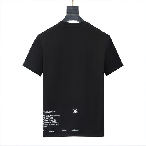 2色可選 半袖Tシャツ 綿/コットン 頑丈な素材 乾きやすい 2022新作 縦には伸びにくい ファション性の高い ドルチェ&ガッバーナスーパーコピー