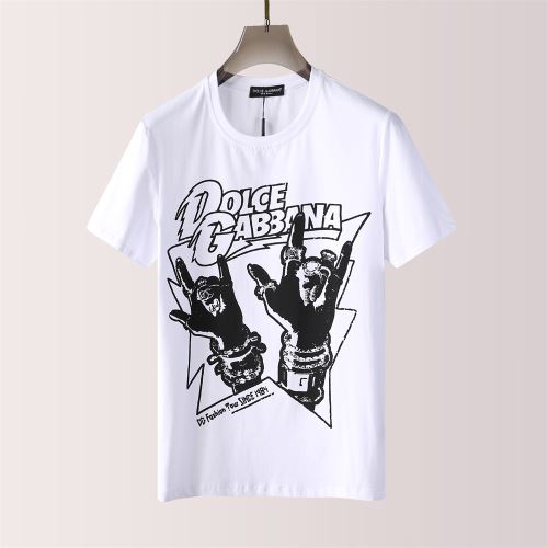 上品な輝きを放つ形 ドルチェ ガッバーナコピー ラウンドネック プリント 半袖Tシャツ 2022新作 2色可選 柔らかい手触り 自然な肌触り