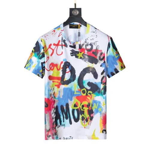ポップ ドルチェ&ガッバーナブランドコピー 半袖Tシャツ レジャー 2022新作 オリジナル 吸汗速乾 ラウンドネック