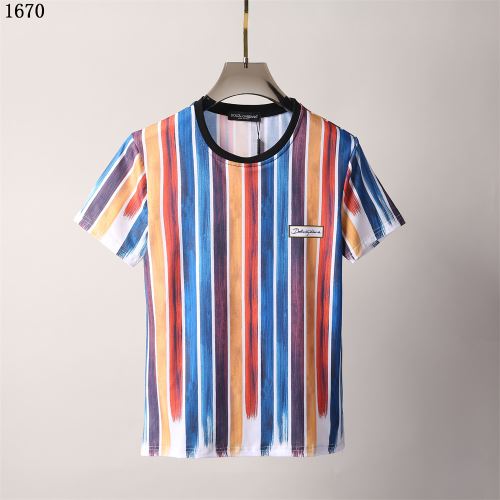 ラウンドネック ストライプ 半袖Tシャツ 優しいフィット感 2022新作 体の運動機能を助け 豊富なサイズ ドルチェ&ガッバーナブランドスーパーコピー