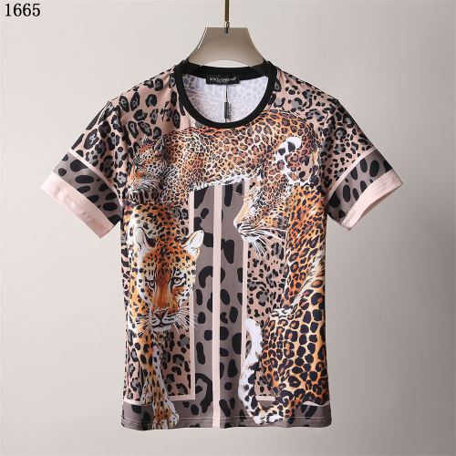ファション性の高い ラウンドネック プリント 半袖Tシャツ ドルチェ&ガッバーナブランド 偽物 通販 2022新作 超目玉 吸汗性に優れ
