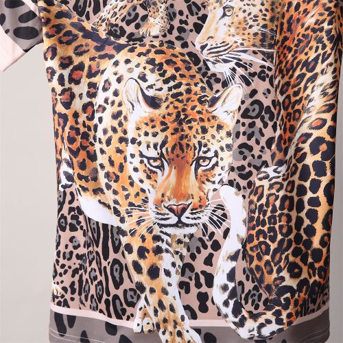 ファション性の高い ラウンドネック プリント 半袖Tシャツ ドルチェ&ガッバーナブランド 偽物 通販 2022新作 超目玉 吸汗性に優れ
