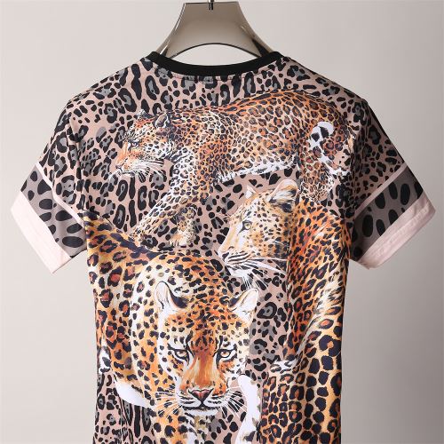 ファション性の高い ラウンドネック プリント 半袖Tシャツ ドルチェ&ガッバーナブランド 偽物 通販 2022新作 超目玉 吸汗性に優れ