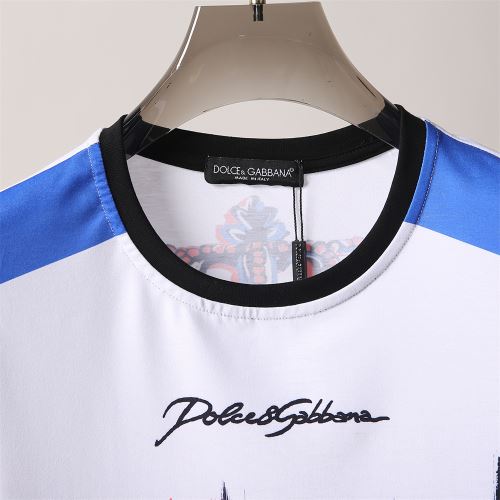 2022新作 プリント 半袖Tシャツ ストライプ バリエーションに富む 海外セレブ愛用 吸汗性に優れ ドルチェ&ガッバーナ偽物ブランド