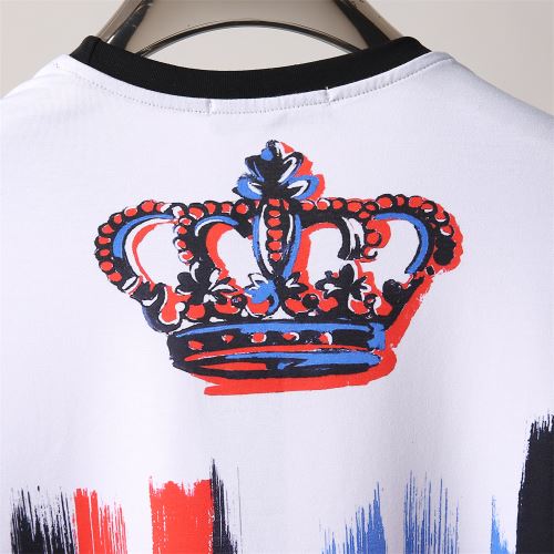 2022新作 プリント 半袖Tシャツ ストライプ バリエーションに富む 海外セレブ愛用 吸汗性に優れ ドルチェ&ガッバーナ偽物ブランド