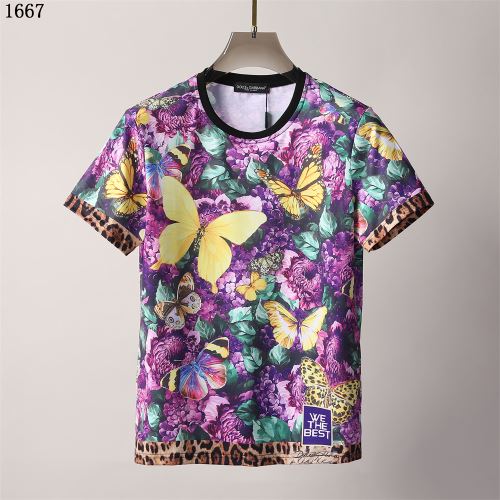 ドルチェ&ガッバーナスーパーコピー 激安 ラウンドネック プリント 半袖Tシャツ 2022新作 先行販売 頑丈な素材 乾きやすい