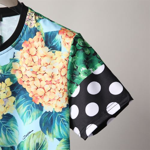ドルチェ&ガッバーナブランド コピー 柔らかい手触り カラーラインナップ ラウンドネック プリント 半袖Tシャツ 2022新作