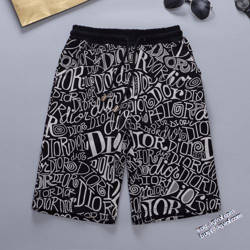 ラウンドネック 自然な肌触り 吸汗速乾 2022新作 半袖Tシャツ セットアップ上下 ディオール DIOR プリント レジャー ディオールスーパーコピー 2色可選 極上の着心地