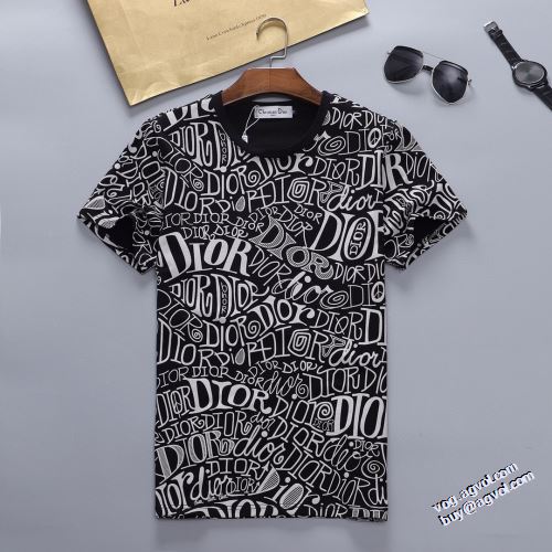 ラウンドネック 自然な肌触り 吸汗速乾 2022新作 半袖Tシャツ セットアップ上下 ディオール DIOR プリント レジャー ディオールスーパーコピー 2色可選 極上の着心地