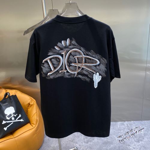 プリント 2022新作 ラウンドネック 半袖Tシャツ ディオール DIOR 2色可選 レジャー ドライ 優しいフィット感 豊富なサイズ ディオールスーパーコピー 激安