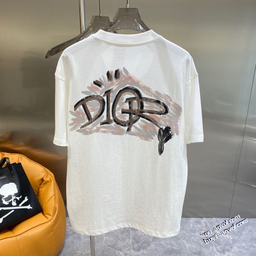 プリント 2022新作 ラウンドネック 半袖Tシャツ ディオール DIOR 2色可選 レジャー ドライ 優しいフィット感 豊富なサイズ ディオールスーパーコピー 激安