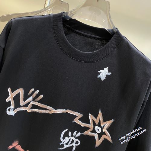 プリント 2022新作 ラウンドネック 半袖Tシャツ ディオール DIOR 2色可選 レジャー ドライ 優しいフィット感 豊富なサイズ ディオールスーパーコピー 激安