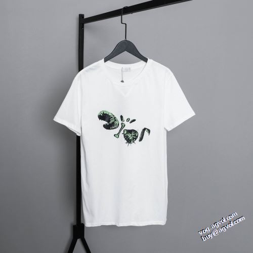 個性的 半袖Tシャツ モノクロ 2色可選 通気性に優れた ディオールコピーブランド デザイン性の高い 2022新作 ディオール DIOR 吸汗速乾