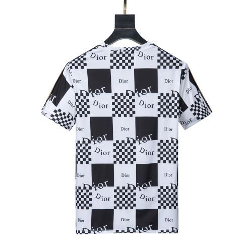 ラウンドネック 半袖Tシャツ ディオールスーパーコピー 格子縞 2022新作 ディオール DIOR レイヤード風 バリエーションに富む 高品質 人気