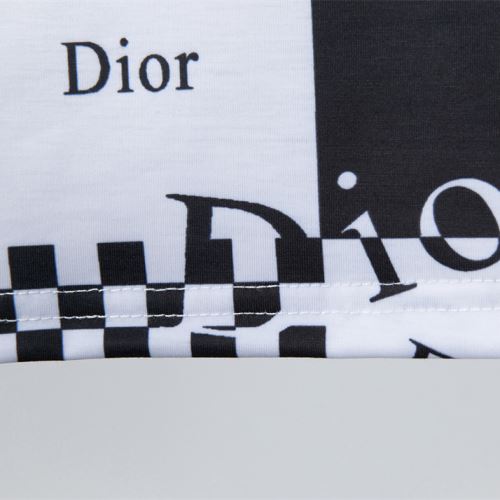 ラウンドネック 半袖Tシャツ ディオールスーパーコピー 格子縞 2022新作 ディオール DIOR レイヤード風 バリエーションに富む 高品質 人気