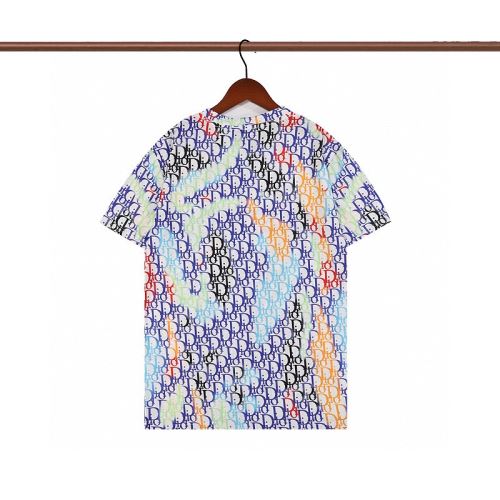ラウンドネック 半袖Tシャツ ディオールコピー ブランド プリント ラックスした雰囲気 綿/コットン 吸汗速乾 綺麗に決まるフォルム！2022新作 ディオール DIOR