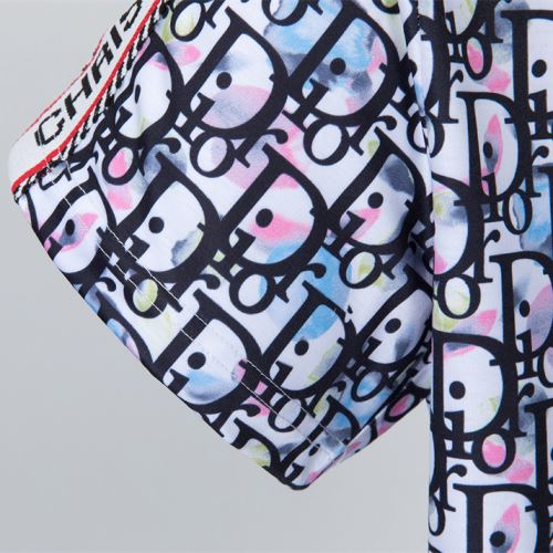 2022新作 ディオール 半袖Tシャツ プリント DIOR デザイン性の高い 着回し度抜群 吸汗性に優れ 風合いが出る ディオールコピー