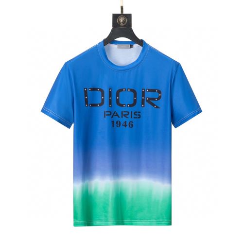 2022新作 5色可選 風合いが出る ディオールスーパーコピー 半袖Tシャツ 配色切替 吸汗速乾 着回し度抜群