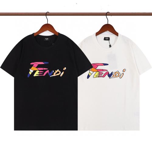 2022新作 2色可選 フェンディブランド コピー 半袖Tシャツ 個性的なデザ スタイリッシュな印象 頑丈な素材 ラックスした雰囲気