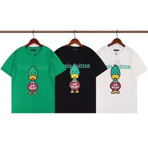 3色可選 大好評 ラウンドネック プリント 半袖Tシャツ 自分らしいスタイリング 肌に密着 2022新作 ルイ ヴィトンコピー ブランド