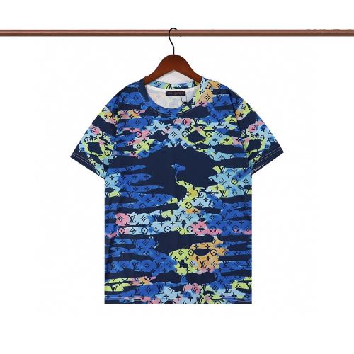 2022新作 2色可選 プリント ラウンドネック 肌に密着 クールビズ 半袖Tシャツ ルイ ヴィトンスーパーコピー 激安 ポップ